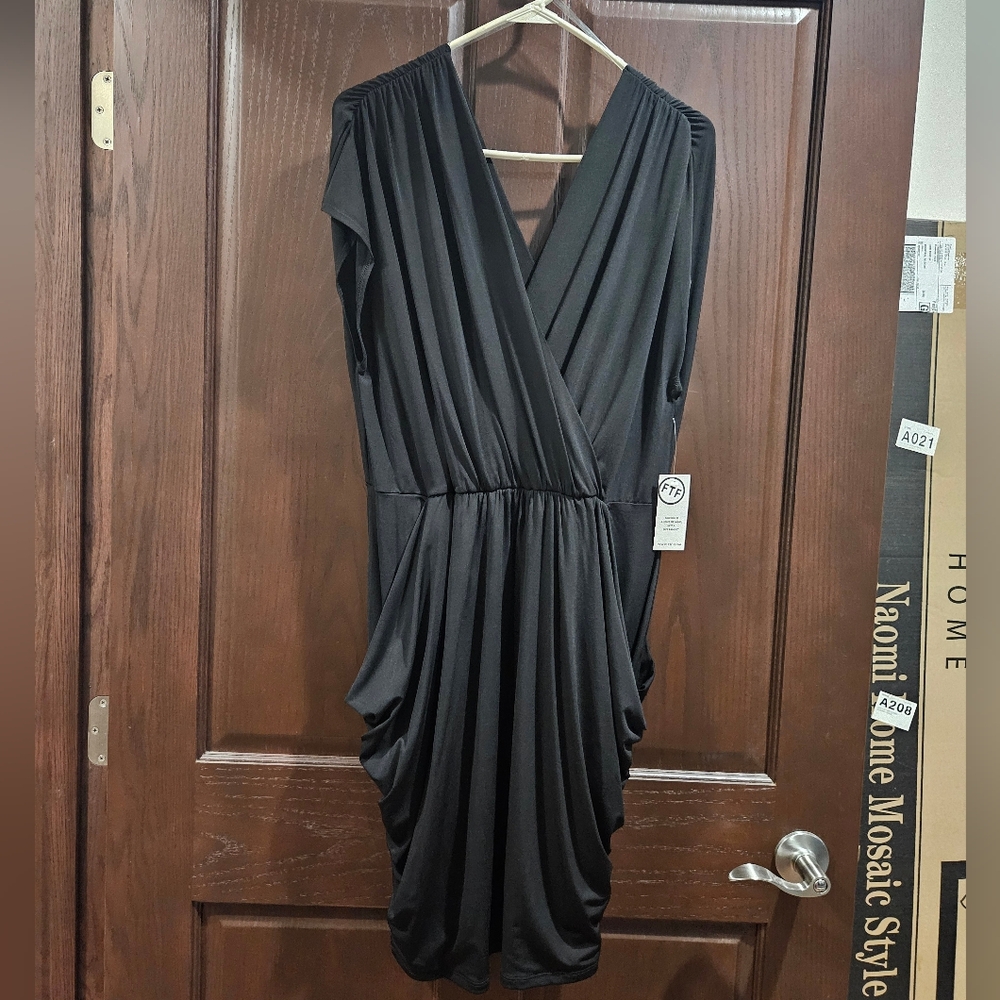 Fashion to Figure cross over drape dress